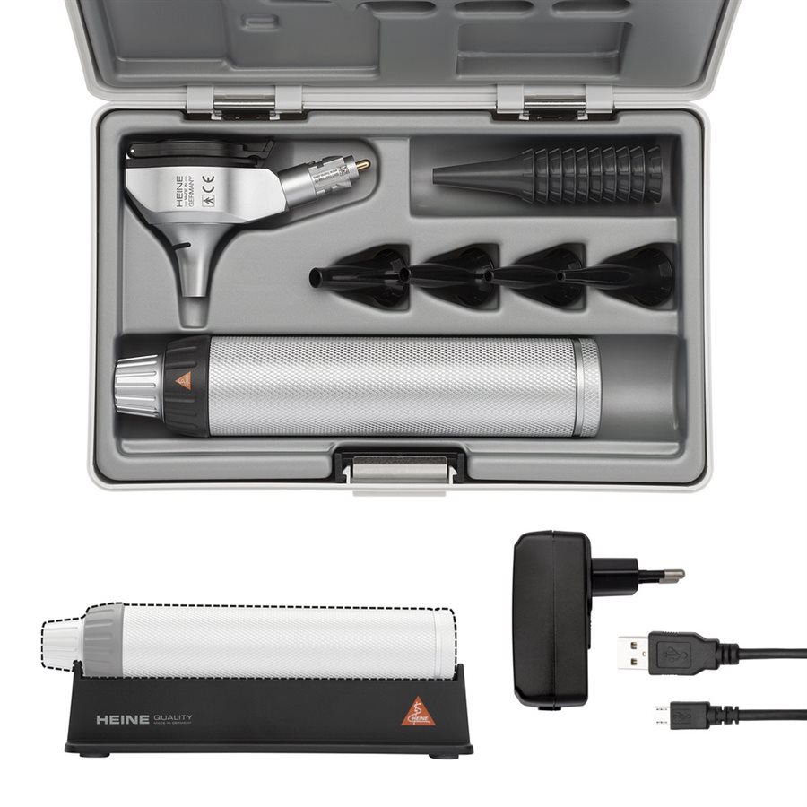 Heine Beta 400 LED Fiber Optic Otoscope Head with 4 Specula (AV)
